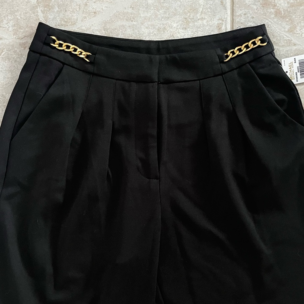 Michael by Michael Kors Black Dress Pants